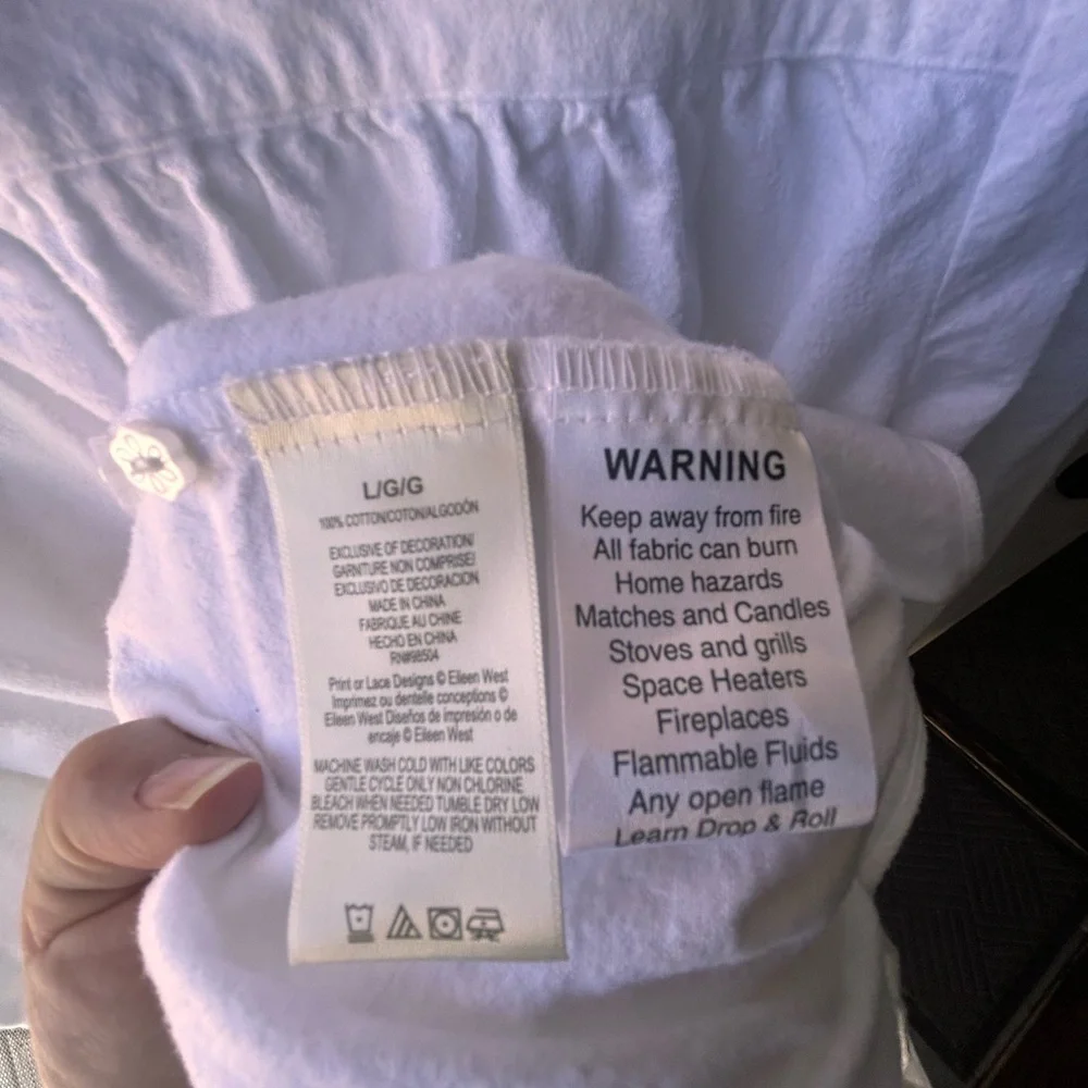 Eileen West L Cotton Pintuck Ballet Nightgown NWOT - Picture 13 of 16